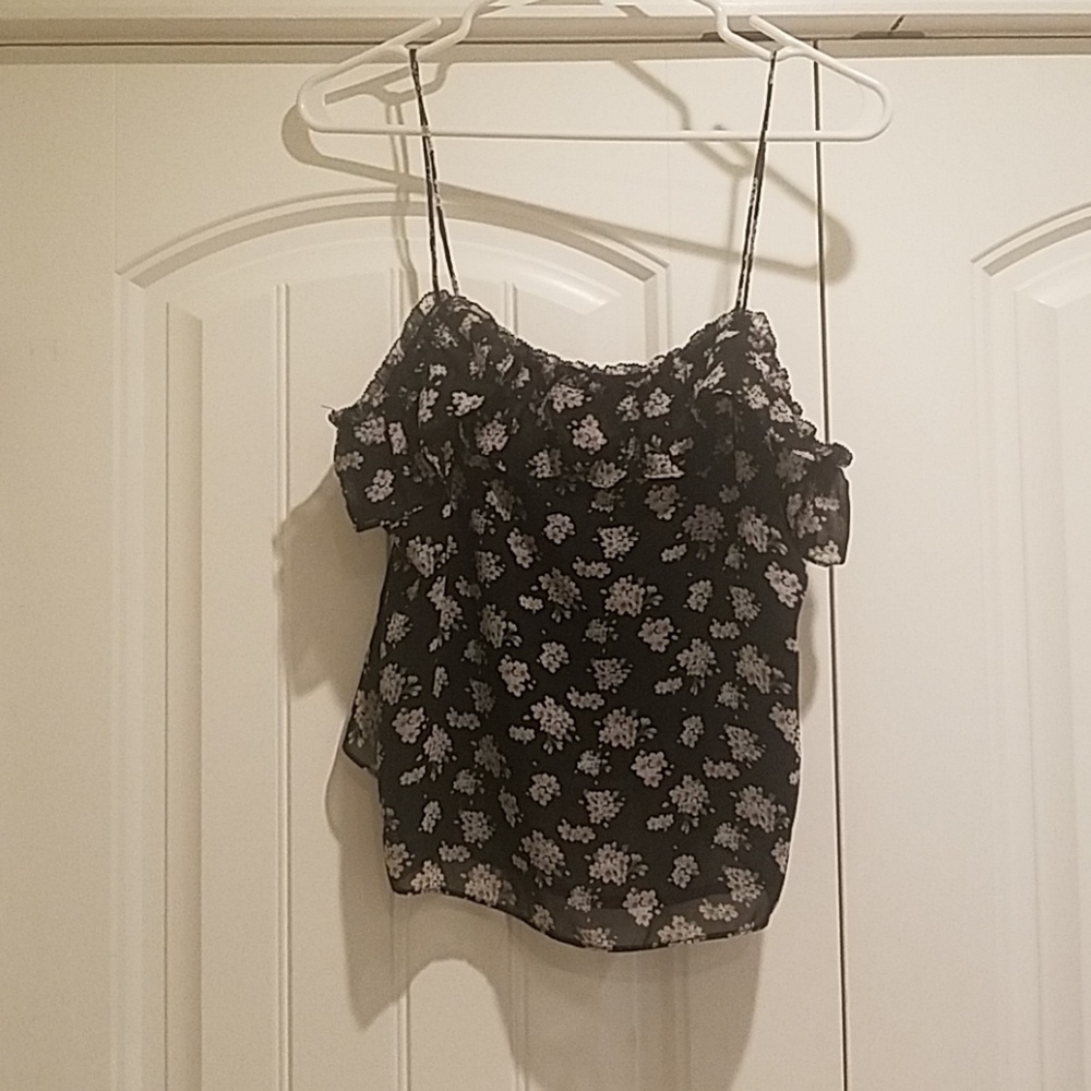 A strappy floral top